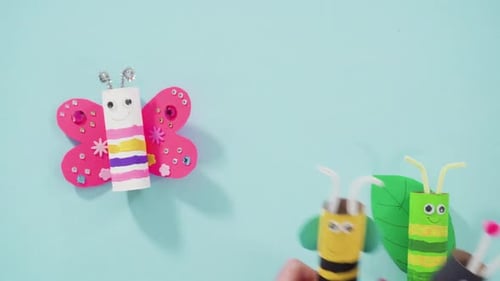 Homemade Bugs Crafting Project for Children