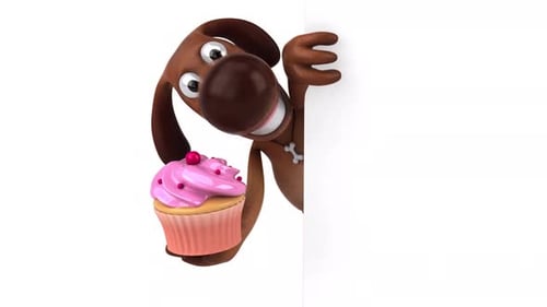 Cachorro divertido - Animação 3D