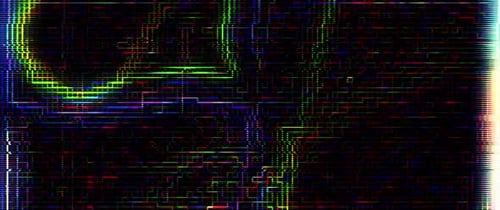 Dynamic Digital Glitch Overlay with Static and RGB Noise Effects