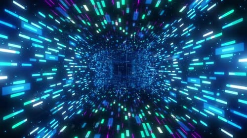 Abstract Futuristic Tunnel