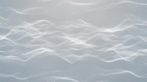 Abstract Flowing Particle Waves Loop Background