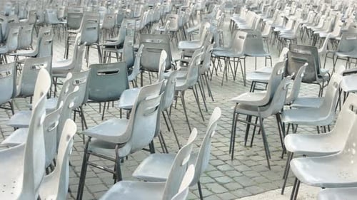 Chairs at Saint Peter Square.