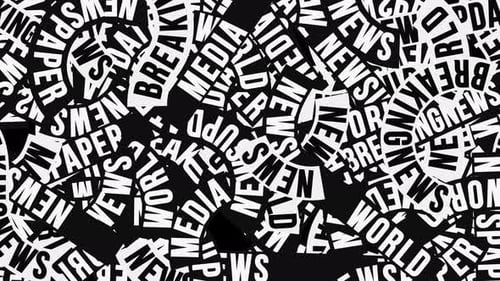 Kinetic Typography Breaking News Abstract Text Loop