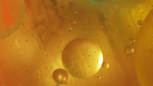 Golden Liquid and Bubbles in Motion