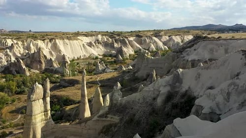 Landscapes of Cappadocia Shot on a Drone Turkey