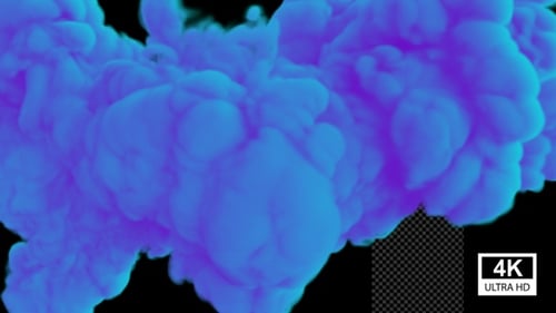 Abstract Blue Purple Fluid Smoke Transition