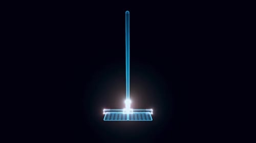 Plastic Broom Hologram Hd