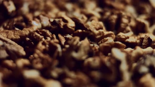 Macro View of Shelled Walnuts