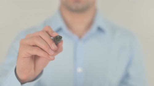 Du schreibst auf transparentem Bildschirm