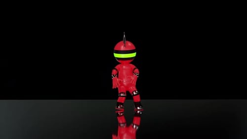 Red Punk Bubble Dancer Loop