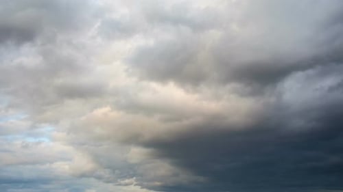 Dramatic Dark Rain Clouds Pass in Time-Lapse