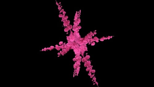 Abstract Pink Ink Smoke Fluid Reveal