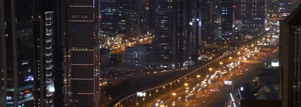 Skyscraper Buildings in Modern City Area