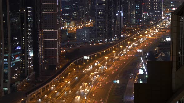 Skyscraper Buildings in Modern City Area