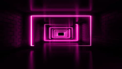 Neontunnel-Hintergrund