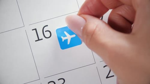 Planning flight in calendar