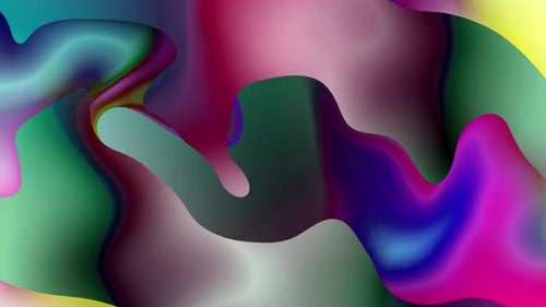 Abstract Fluid Colorful Waves Looping Motion Background