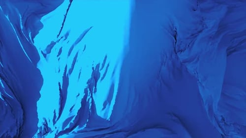 Abstract Blue Fluid Wave Motion Background Animation