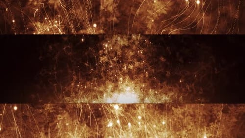 Old Fire Gold Particles Widescreen Background