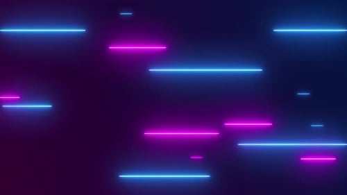 Hintergrund mit Neonlichteffekt. Nahtloses 4K-Video-Musterschleifen.