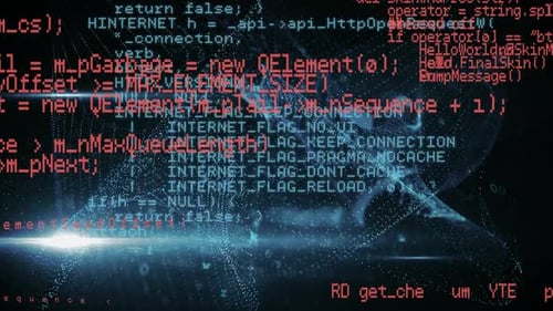 Futuristic Digital Padlock and Secure Code Animation