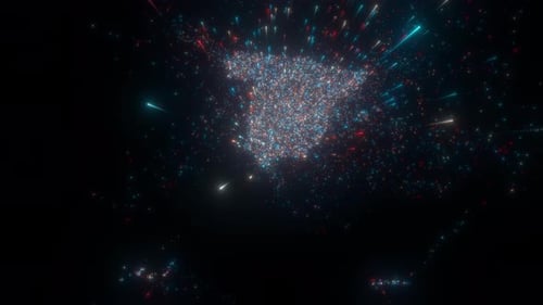 Abstrakte Landkarte von Spanien