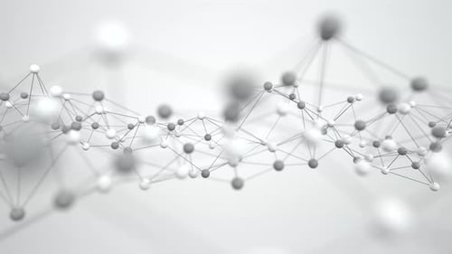 Biology structure lines and particles.