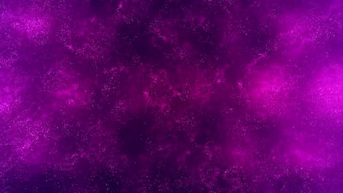 Fluid Abstract Glowing Purple Particles Moving Background