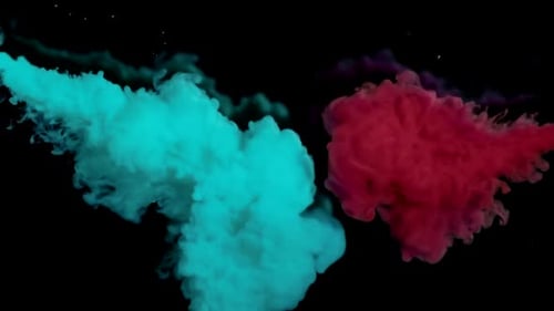Peintures brillantes mélangées à l'eau