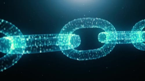Mouche animée de crypto-monnaie blockchain