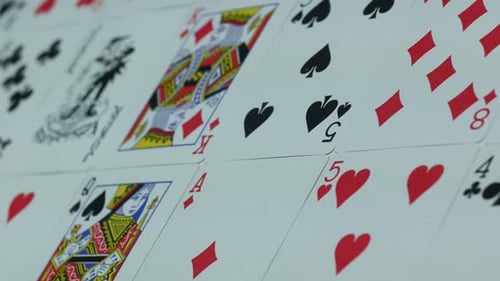 Close-Up View of Colorful Playing Cards