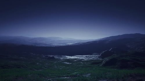 Night Foggy Nature Landscape