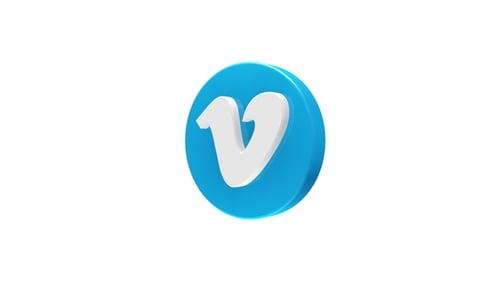 3D Rotating Vimeo Logo Animation