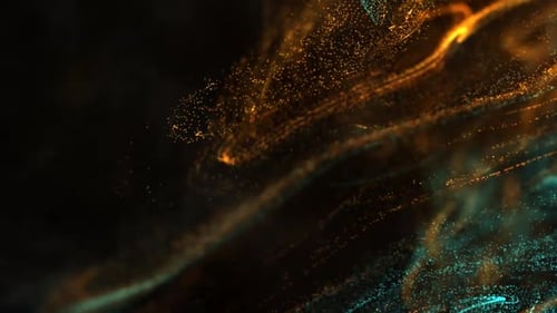 Dynamic Abstract Fluid Particles Motion Background