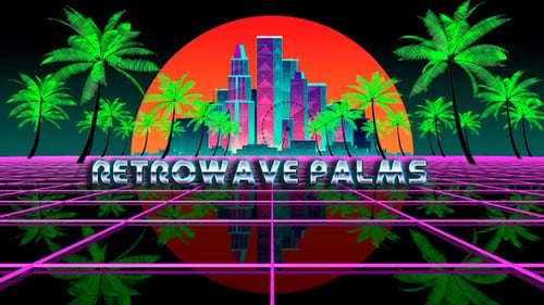Retrowave-Handflächen