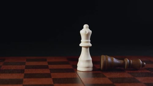 Main Déplacement Reine Dans Une Partie D'Échecs 58