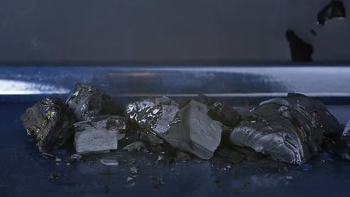 Close-up Large Coals Are Burning, Tongues of Flame. Embers Are Burning in the Oven, Cooking.