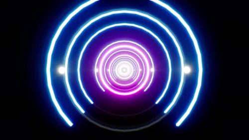 Neon Tunnel 4K Loop