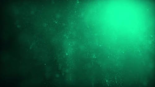 green underwater bubble particles
