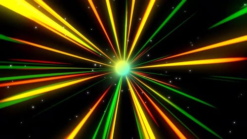Dynamic Colorful Hyperspeed Light Trails Background Animation