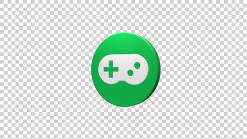 Gamepad Console Icon Rotating