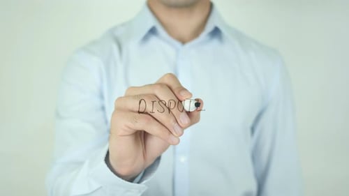 Dispute, Writing On Screen