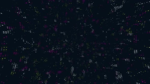 Futuristic Digital Pixel Grid Animated Background
