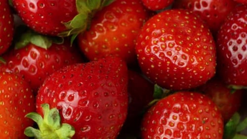 Fresh Ripe Strawberries Close-Up