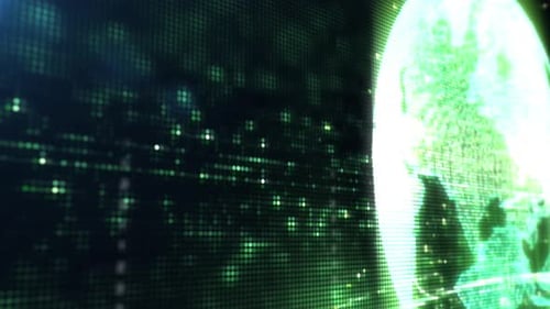 Futuristischer holographischer Earth Head Up Bildschirm 10