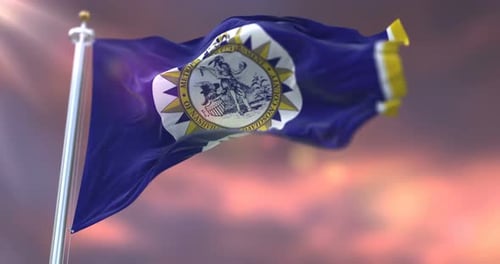 Waving Flag of Nashville and Davidson County