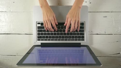 Laptop eingeben