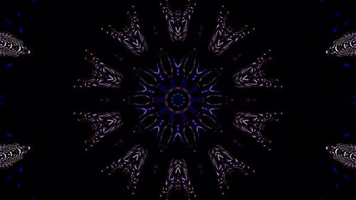 abstract lines colorful light shining round shape in center, black background