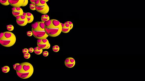 Love Emoji Transition 02 4k