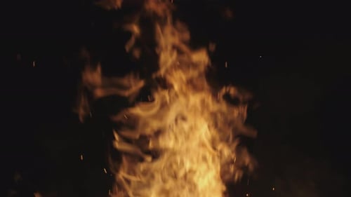 Burning Campfire